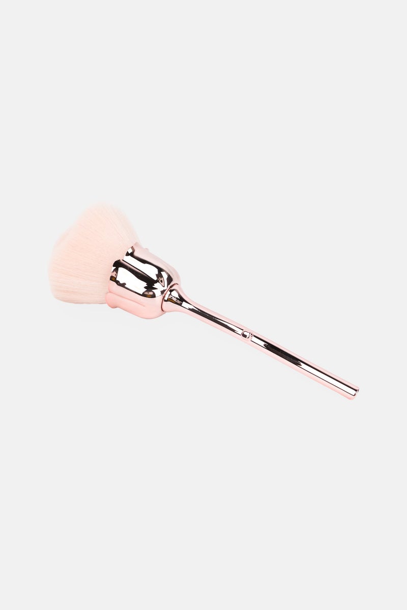 Olivia Rose Rose Flower Makeup Brush, Peach - Image 3